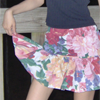 Floral Couch Cover Skirt